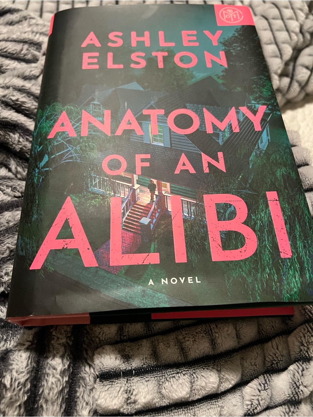 Anatomy of an Alibi by Ashley Elston - Pink & Teal Hardcover Novel